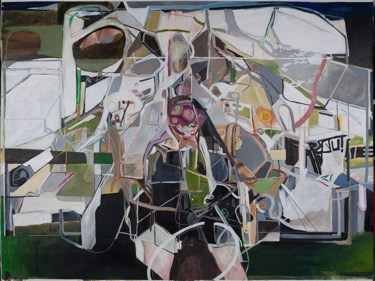Alex Fischer, Fair Diplopia, 2009, 72×96 inch acrylic on canvas